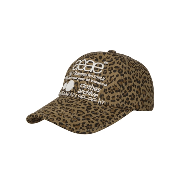 日本未入荷・希少】aeae レオパード柄 ロゴキャップ カーキ
