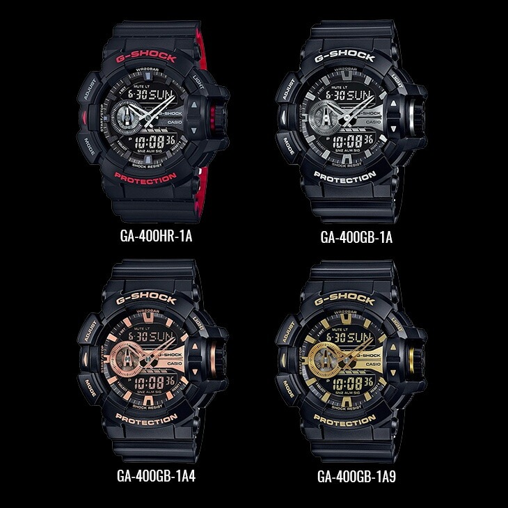 【選べる４モデル】【訳ありボックス アウトレット】CASIO G-SHOCK Gショック ジーショック カシオ 時計 メンズ 腕時計 手表 タフネス 耐衝撃構造 アナデジ GA-400シリーズ 海外モ
