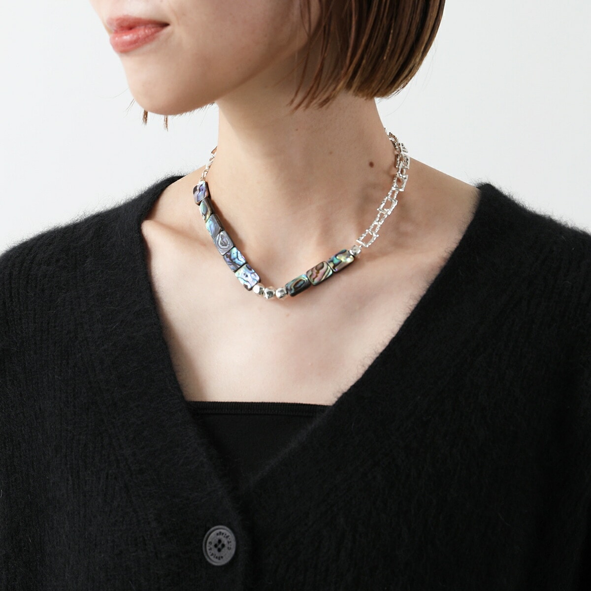 YOSTER ヨースター ネックレス Flow Chain Necklace レディース メンズ チェーン アワビ貝 アクセサリー SILVER YOSTER ヨースター ネックレス Flow Chain Necklace レディース メンズ チェーン アワビ貝 アクセサリー SILVER