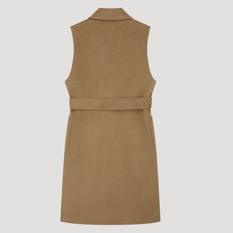 (シーズミス) ウールカシミアベルトロングベスト_SWHVTO42040_CA