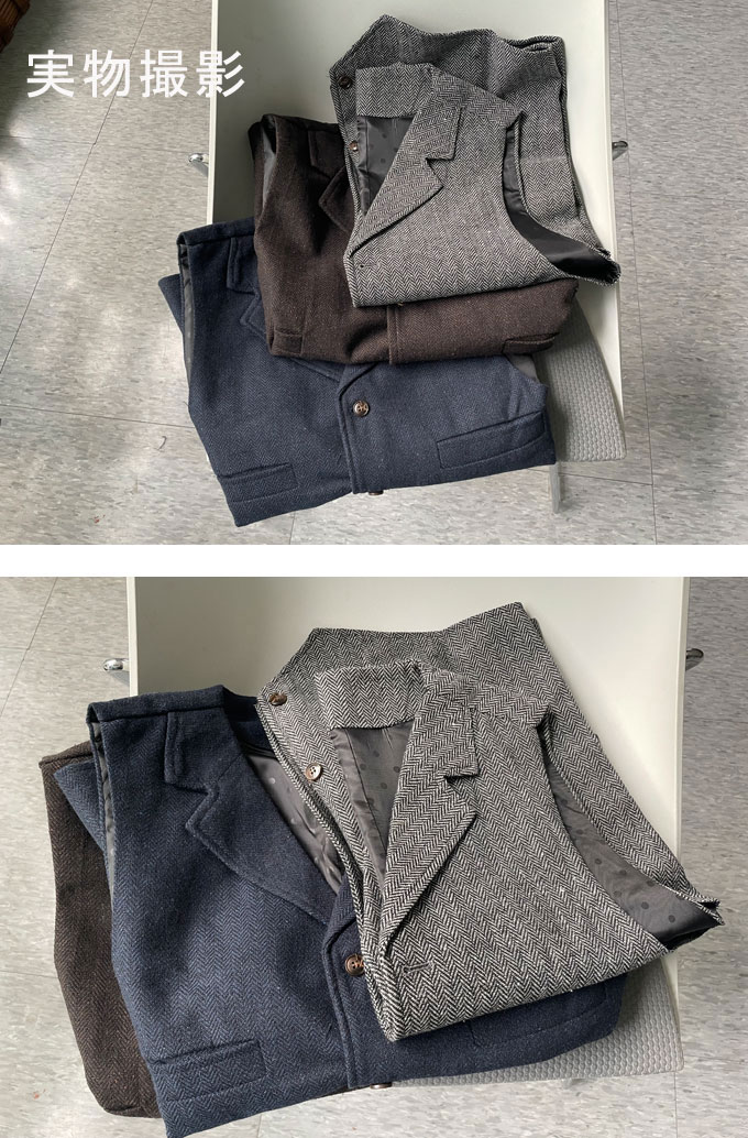 ベスト メンズ スーツ ジレ ツイード ウール 秋冬 ビジネス 暖かい スリム 大きいサイズ シング ベスト メンズ スーツ ジレ ツイード ウール 秋冬 ビジネス 暖かい スリム 大きいサイズ シング