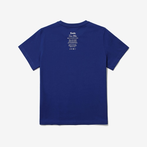 BASIC BLUE T-SHIRTS ロゴ 半袖Tシャツ Tシャツカットソー ドロップショルダー