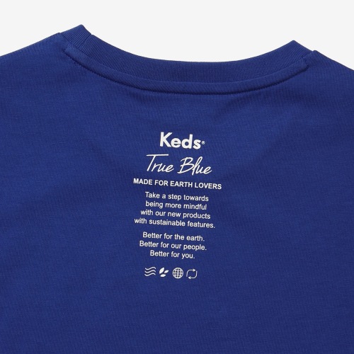 BASIC BLUE T-SHIRTS ロゴ 半袖Tシャツ Tシャツカットソー ドロップショルダー