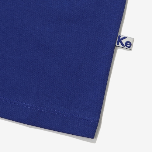 BASIC BLUE T-SHIRTS ロゴ 半袖Tシャツ Tシャツカットソー ドロップショルダー