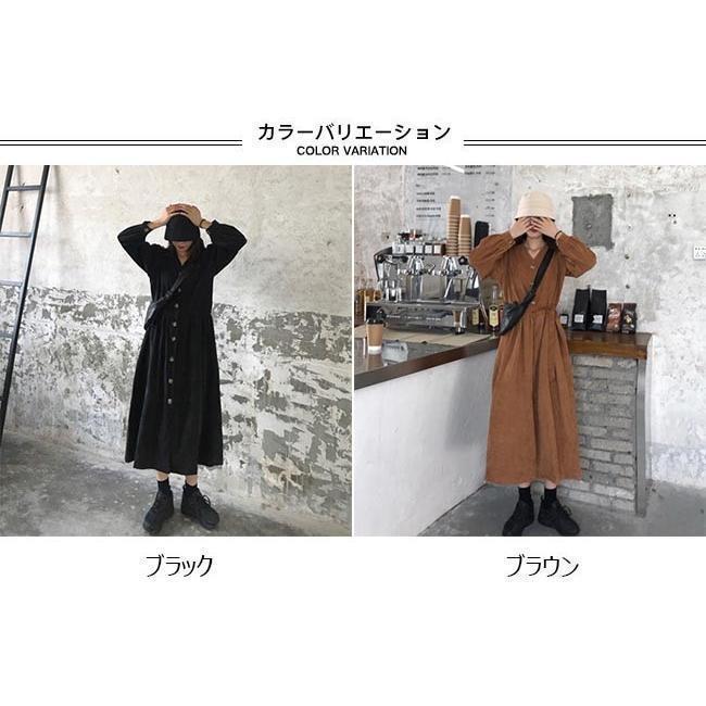 春 夏 長袖ワンピース レディース ワンピース Vネック レトロ ロングワンピ ベルト付き 女性 ドレス チュニック ロング 無地