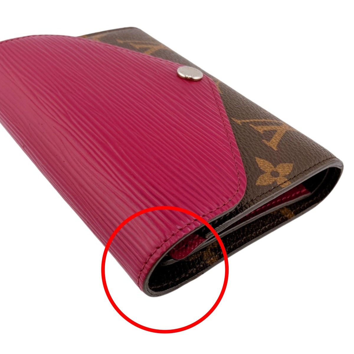 M60494 小銭入れ付き モノグラム ポルトフォイユ・マリール コンパクト フューシャ M60494 小銭入れ付き モノグラム ポルトフォイユ・マリール コンパクト フューシャ