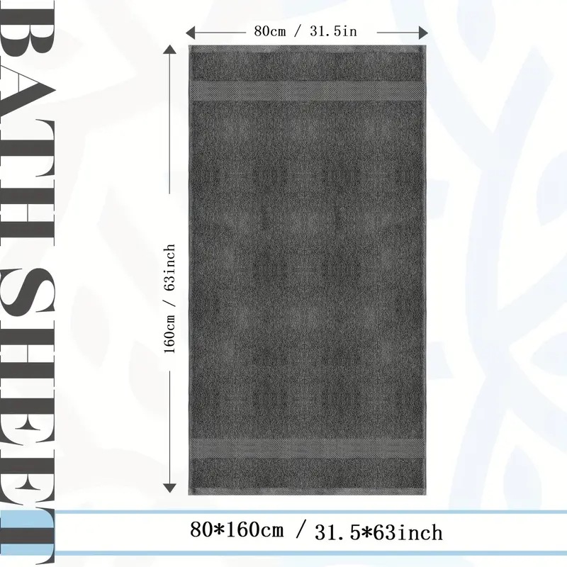 【2枚セット】大人のための高級バスシートタオル エクストララージ 高吸収ホテルコレクション 31.5x63インチ 【2枚セット】大人のための高級バスシートタオル エクストララージ 高吸収ホテルコレクション 31.5x63インチ
