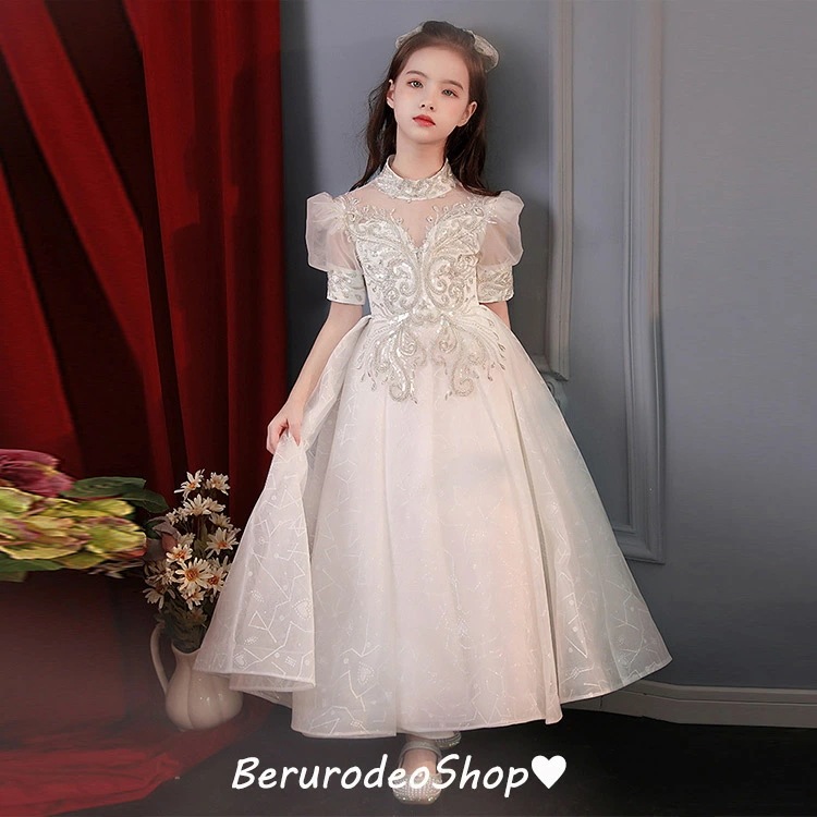 子供ドレス ピアノ発表会 ロングドレス 白 女児ドレス ハイネック パフスリーブ スパンコール ビーズ キレイめ キッズドレス 演奏会ドレス ロング ホワイトドレス 演出服 90 100 110 12 子供ドレス ピアノ発表会 ロングドレス 白 女児ドレス ハイネック パフスリーブ スパンコール ビーズ キレイめ キッズドレス 演奏会ドレス ロング ホワイトドレス 演出服 90 100 110 12
