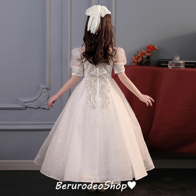 子供ドレス ピアノ発表会 ロングドレス 白 女児ドレス ハイネック パフスリーブ スパンコール ビーズ キレイめ キッズドレス 演奏会ドレス ロング ホワイトドレス 演出服 90 100 110 12 子供ドレス ピアノ発表会 ロングドレス 白 女児ドレス ハイネック パフスリーブ スパンコール ビーズ キレイめ キッズドレス 演奏会ドレス ロング ホワイトドレス 演出服 90 100 110 12