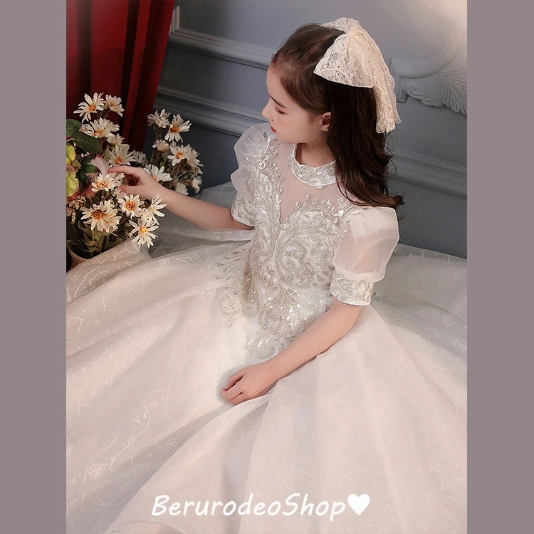 子供ドレス ピアノ発表会 ロングドレス 白 女児ドレス ハイネック パフスリーブ スパンコール ビーズ キレイめ キッズドレス 演奏会ドレス ロング ホワイトドレス 演出服 90 100 110 12 子供ドレス ピアノ発表会 ロングドレス 白 女児ドレス ハイネック パフスリーブ スパンコール ビーズ キレイめ キッズドレス 演奏会ドレス ロング ホワイトドレス 演出服 90 100 110 12