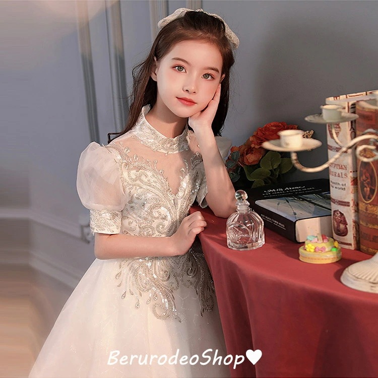 子供ドレス ピアノ発表会 ロングドレス 白 女児ドレス ハイネック パフスリーブ スパンコール ビーズ キレイめ キッズドレス 演奏会ドレス ロング ホワイトドレス 演出服 90 100 110 12 子供ドレス ピアノ発表会 ロングドレス 白 女児ドレス ハイネック パフスリーブ スパンコール ビーズ キレイめ キッズドレス 演奏会ドレス ロング ホワイトドレス 演出服 90 100 110 12