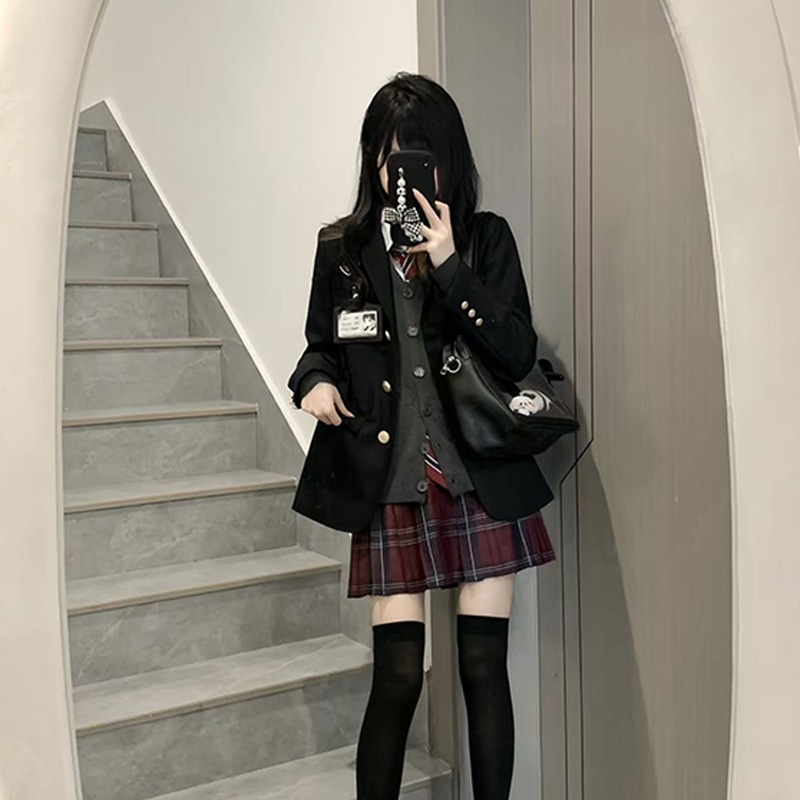 【好評価率が99% を超えた同金】アニメ学姉jk制服スーツ女子秋冬金学校は学院風スカートのカーディガンスーツ一式を提供している