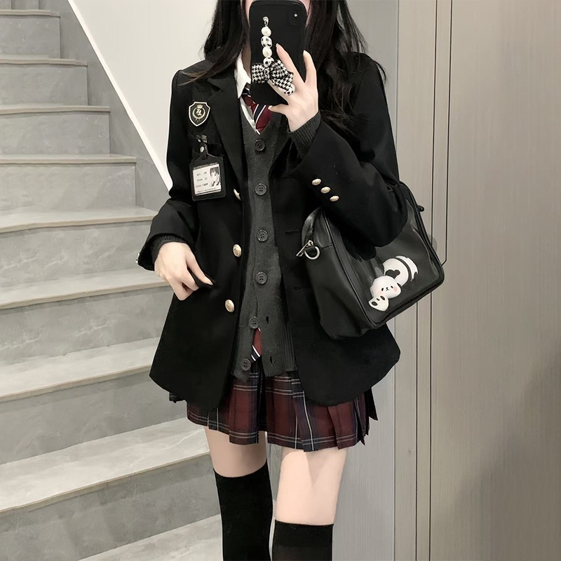 【好評価率が99% を超えた同金】アニメ学姉jk制服スーツ女子秋冬金学校は学院風スカートのカーディガンスーツ一式を提供している