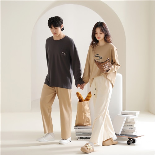 2024春新商品ペアパジャマ カップル ペア ルームウェア ペアパジャマ 秋 冬 結婚祝い プレゼント ペアパジャマ 大きいサイズ お祝い 長袖 カップル ペア パジャマ ギフト 上下 セット レディ