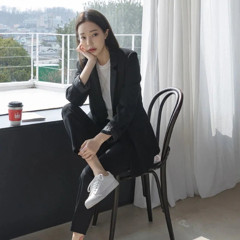 スーツセットアップ キャリアスーツ面接スーツ韓国版ゆったりカジュアルファッションモデル2点セット通勤レディース 卒業式 入園式 説明会 新生活応援ビジネス特集 スーツセットアップ キャリアスーツ面接スーツ韓国版ゆったりカジュアルファッションモデル2点セット通勤レディース 卒業式 入園式 説明会 新生活応援ビジネス特集