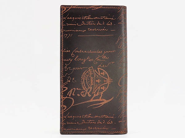 激レア美品ベルルッティカリグラフィサンタルネオスクリットレザー二つ折り長財布ダークブラウンSANTAL_NEO-JOUR-V2 激レア美品ベルルッティカリグラフィサンタルネオスクリットレザー二つ折り長財布ダークブラウンSANTAL_NEO-JOUR-V2