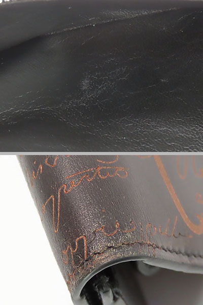 激レア美品ベルルッティカリグラフィサンタルネオスクリットレザー二つ折り長財布ダークブラウンSANTAL_NEO-JOUR-V2 激レア美品ベルルッティカリグラフィサンタルネオスクリットレザー二つ折り長財布ダークブラウンSANTAL_NEO-JOUR-V2