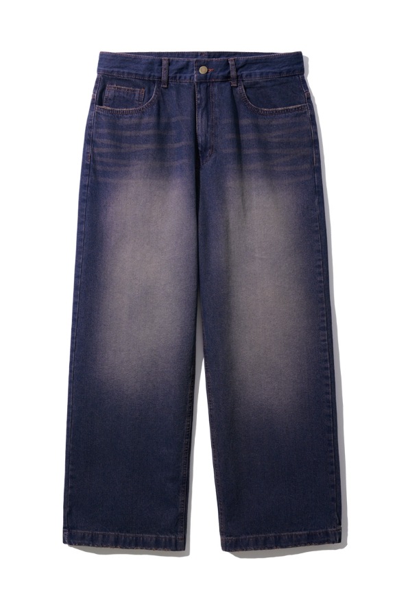 ★関税/送料込★PUNCHLINE☆SCOPE WIDE DENIM PANTS APA721WL-COATED-