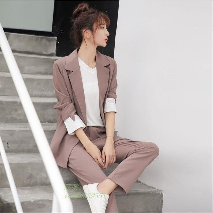 上下セット 入学式 二次会 OL レディース カジュアルスーツ 2点セット パンツスーツ オフィス 上下セット 入学式 二次会 OL レディース カジュアルスーツ 2点セット パンツスーツ オフィス