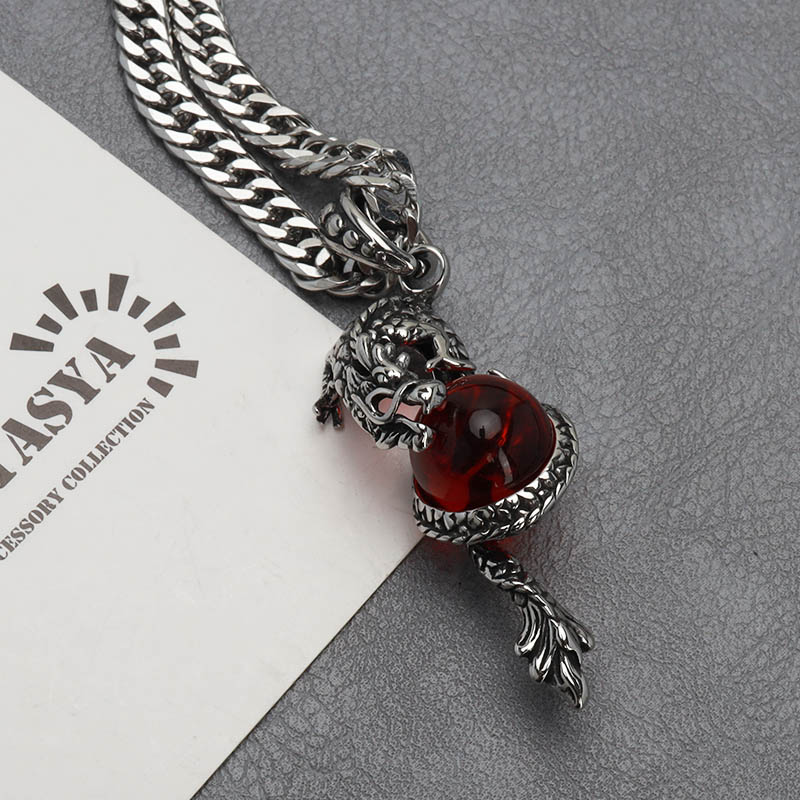 ステンレス ドラゴンネックレス [n824-n348-s-5mm]