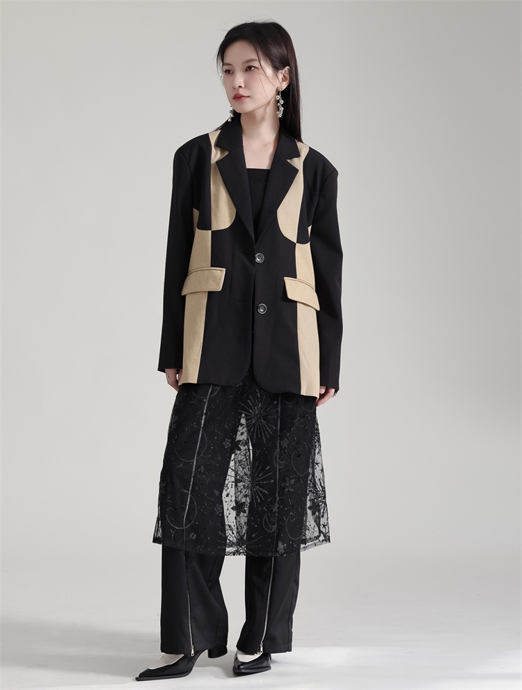 【Gorge.Fashion】春秋 スートコート ドッキング レディース スーツ パーティードレス 結婚式 ワンピース ドレス パーティードレス ワンピース 結婚式85