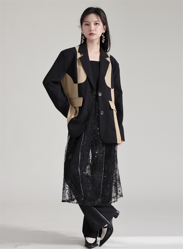 【Gorge.Fashion】春秋 スートコート ドッキング レディース スーツ パーティードレス 結婚式 ワンピース ドレス パーティードレス ワンピース 結婚式85