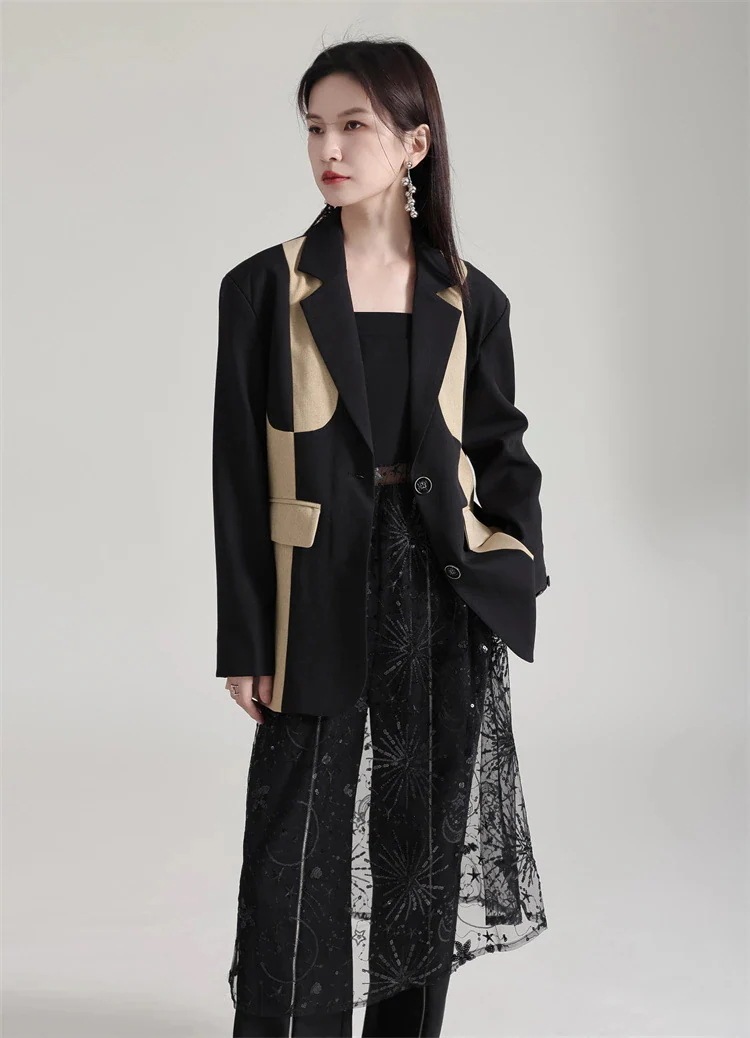 【Gorge.Fashion】春秋 スートコート ドッキング レディース スーツ パーティードレス 結婚式 ワンピース ドレス パーティードレス ワンピース 結婚式85