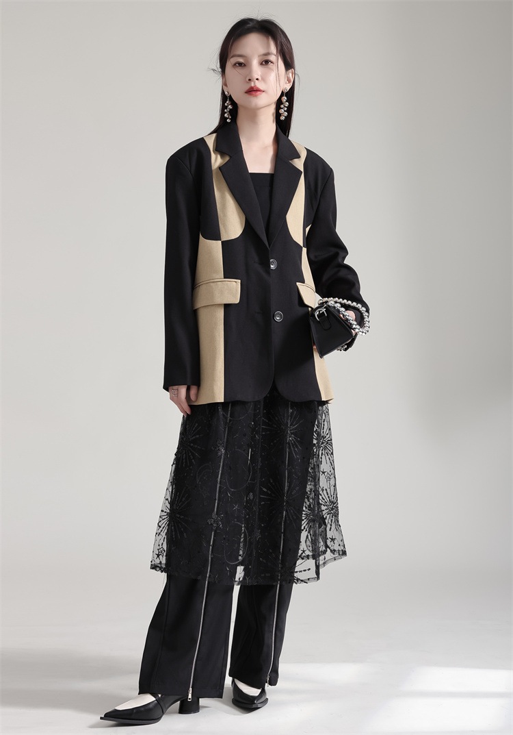 【Gorge.Fashion】春秋 スートコート ドッキング レディース スーツ パーティードレス 結婚式 ワンピース ドレス パーティードレス ワンピース 結婚式85