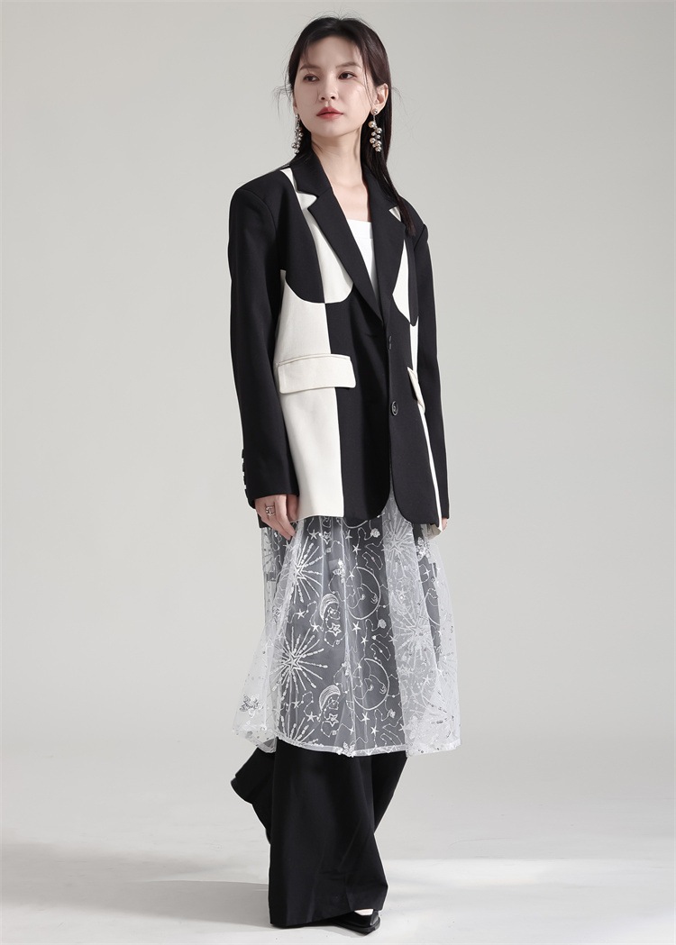 【Gorge.Fashion】春秋 スートコート ドッキング レディース スーツ パーティードレス 結婚式 ワンピース ドレス パーティードレス ワンピース 結婚式85