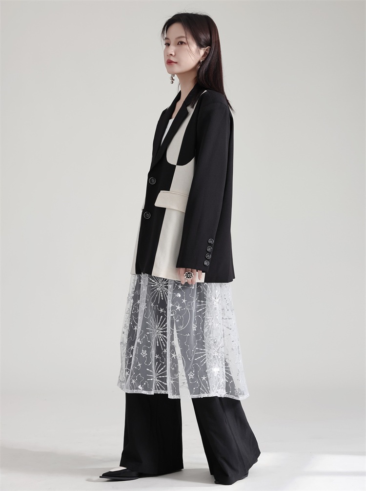 【Gorge.Fashion】春秋 スートコート ドッキング レディース スーツ パーティードレス 結婚式 ワンピース ドレス パーティードレス ワンピース 結婚式85