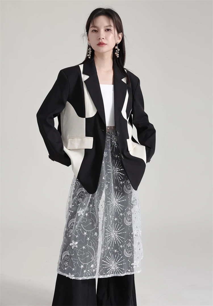 【Gorge.Fashion】春秋 スートコート ドッキング レディース スーツ パーティードレス 結婚式 ワンピース ドレス パーティードレス ワンピース 結婚式85