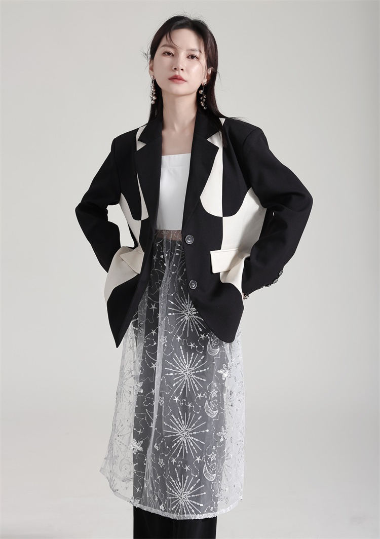【Gorge.Fashion】春秋 スートコート ドッキング レディース スーツ パーティードレス 結婚式 ワンピース ドレス パーティードレス ワンピース 結婚式85