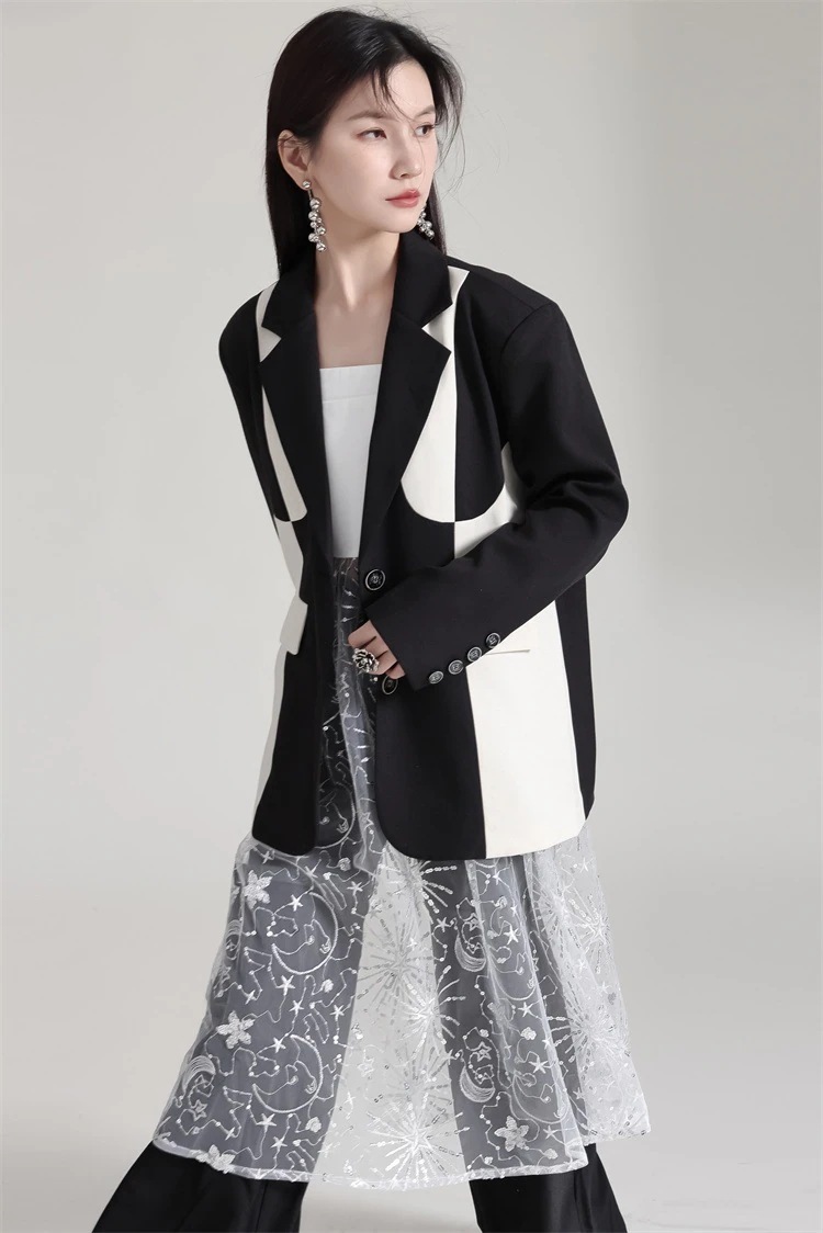 【Gorge.Fashion】春秋 スートコート ドッキング レディース スーツ パーティードレス 結婚式 ワンピース ドレス パーティードレス ワンピース 結婚式85