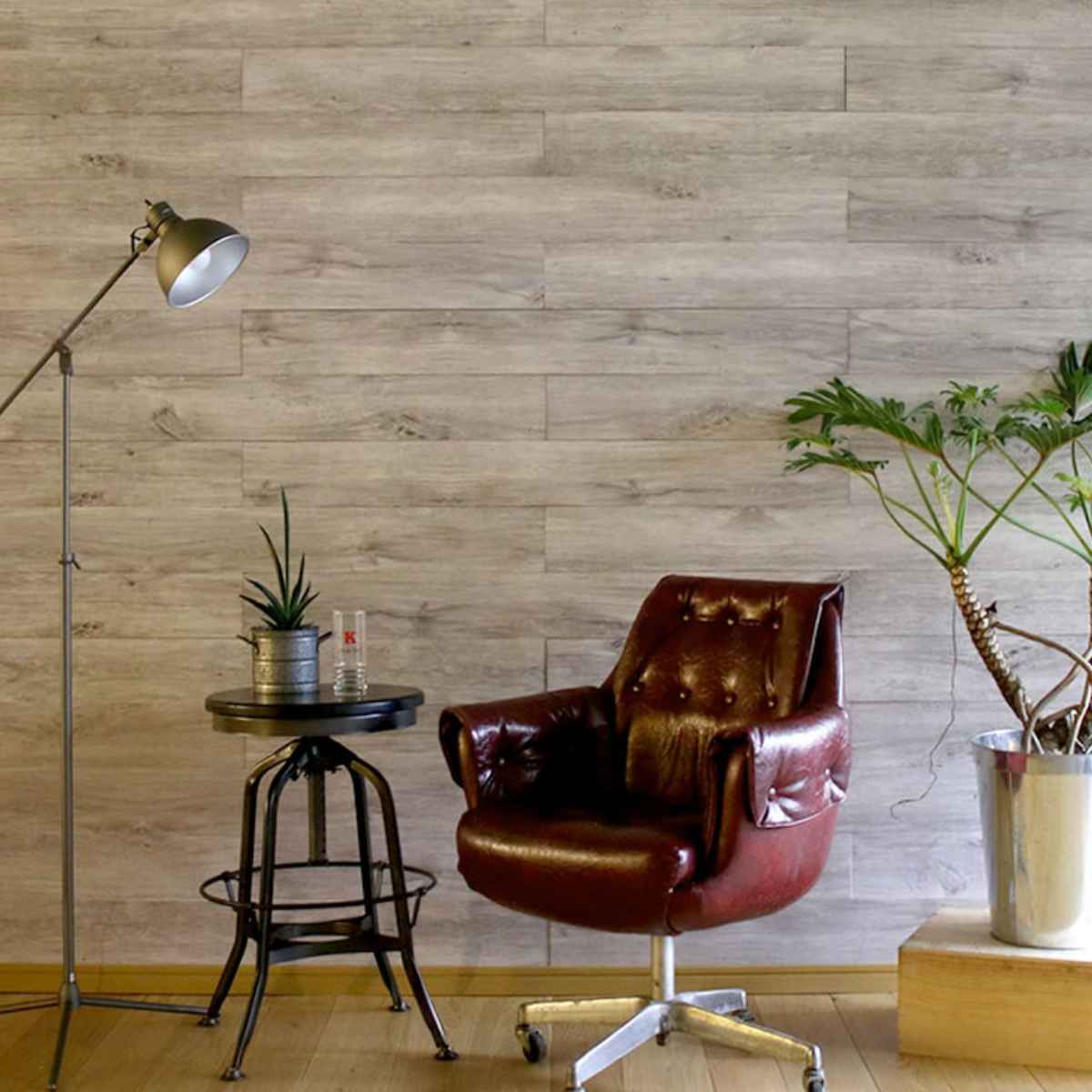 ウォールパネル SOLIDECO 貼れる 天然木 40枚組 約6x6m リメイクシート 壁用 のり付き 壁紙 壁紙シール 屋内用 DIY お手軽 パネル ウッドパネル 壁パネル 壁材 木 壁面