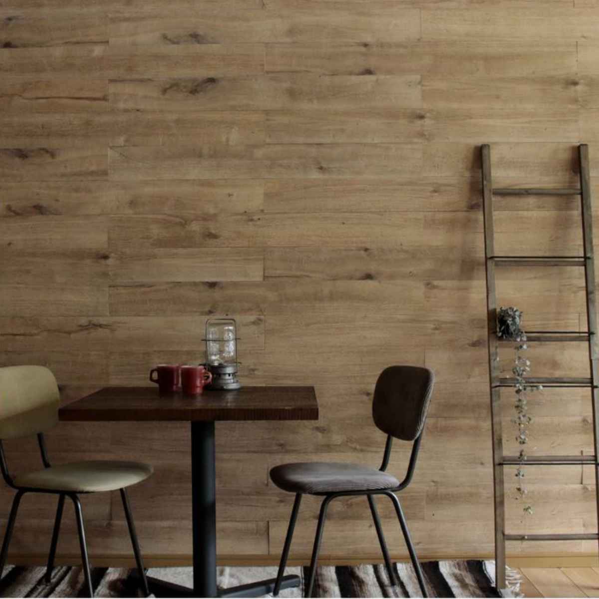 ウォールパネル SOLIDECO 貼れる 天然木 40枚組 約6x6m リメイクシート 壁用 のり付き 壁紙 壁紙シール 屋内用 DIY お手軽 パネル ウッドパネル 壁パネル 壁材 木 壁面