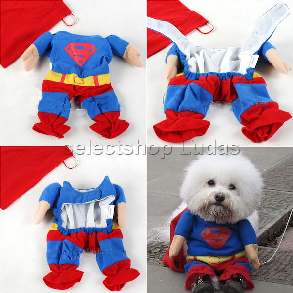 Qoo10] スーパーマン 犬服 猫服 小型犬 仮装