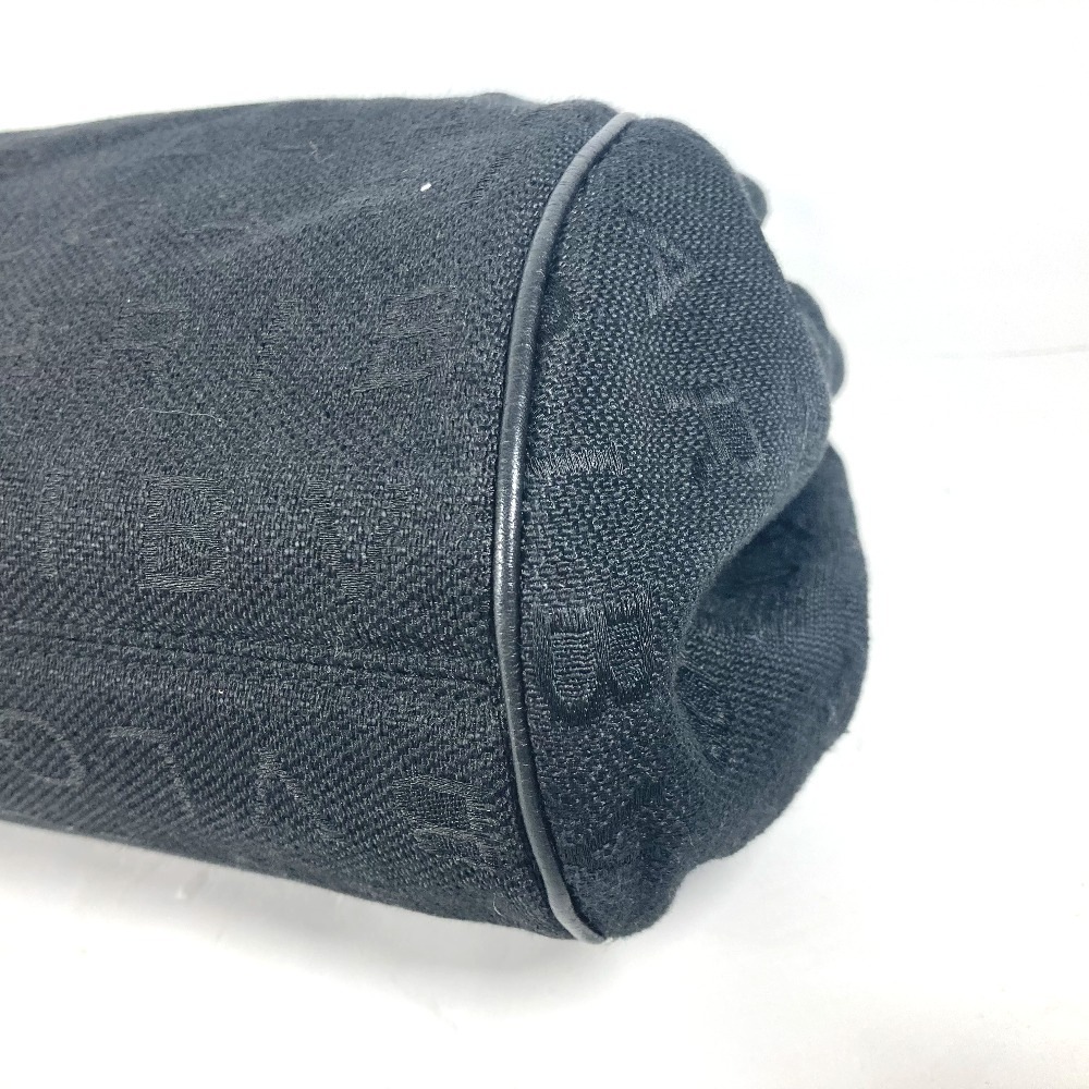 ショルダーバッグ ロゴマニア カバン 肩掛け トートバッグ レザー/キャンバス ブラック