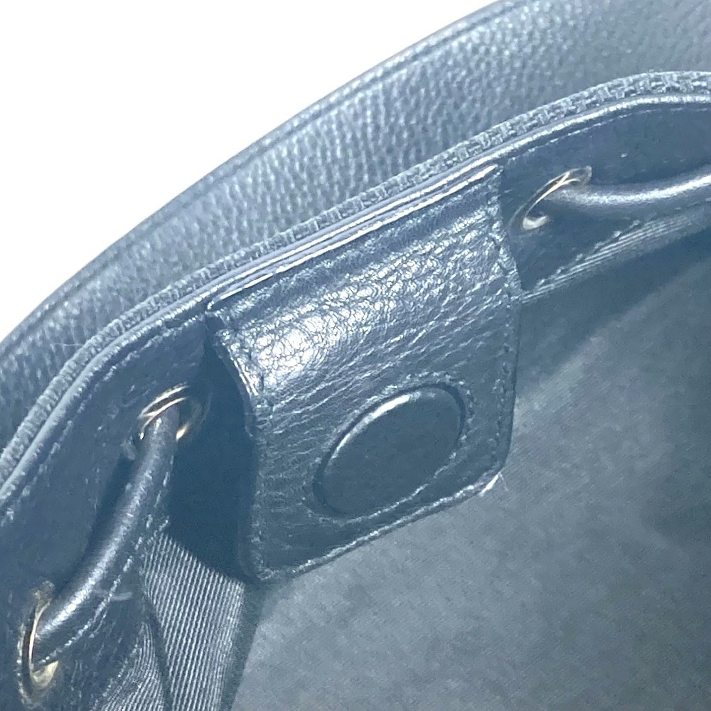 ショルダーバッグ ロゴマニア カバン 肩掛け トートバッグ レザー/キャンバス ブラック