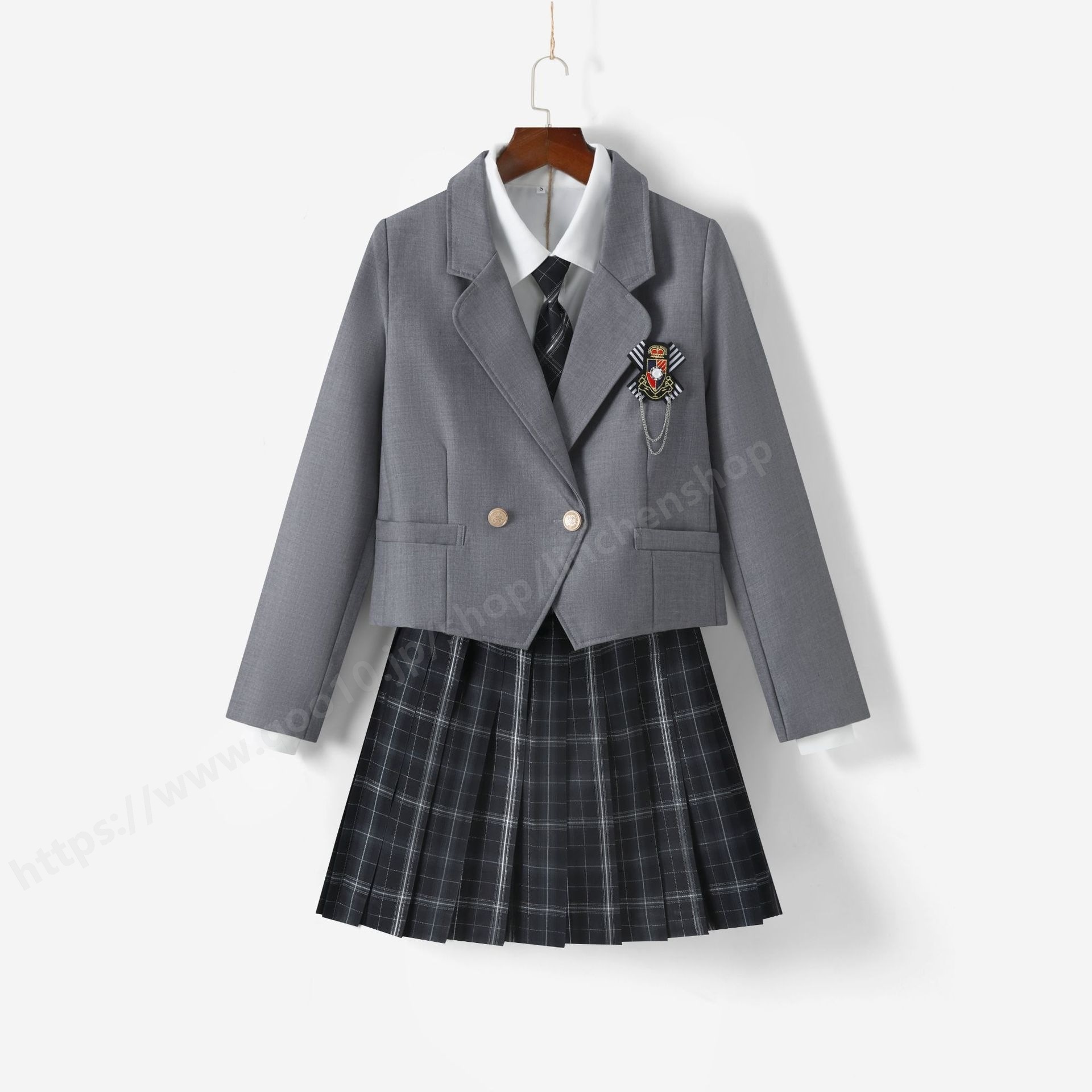 高校 学生服 きれいめ プリーツスカート お受験 女の子 韓国ファッション 卒服 小学校 スーツ 女子 卒業式 リボン スカート シャツ ジャケット 制服 長袖 4点セット レディース セットアップ