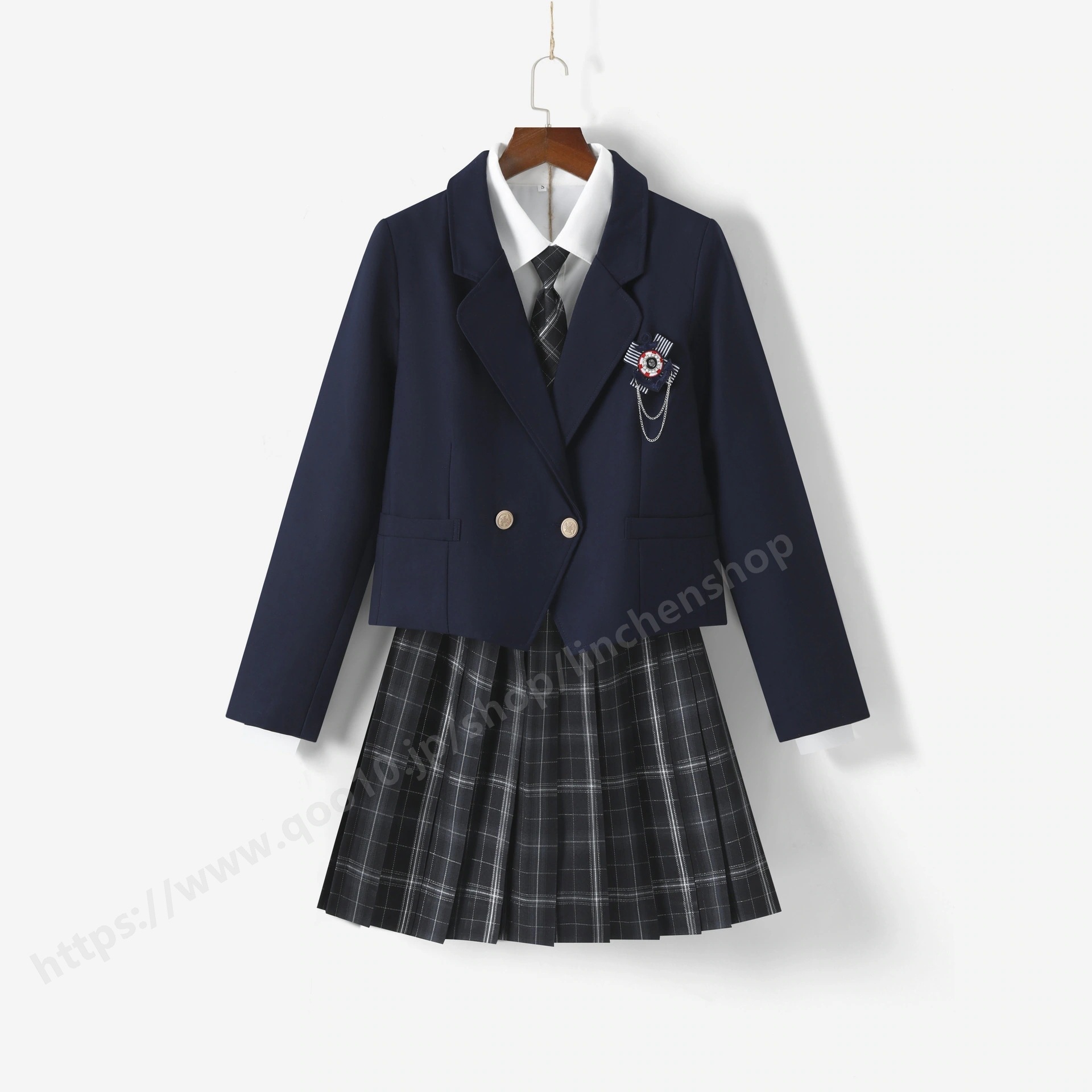 高校 学生服 きれいめ プリーツスカート お受験 女の子 韓国ファッション 卒服 小学校 スーツ 女子 卒業式 リボン スカート シャツ ジャケット 制服 長袖 4点セット レディース セットアップ