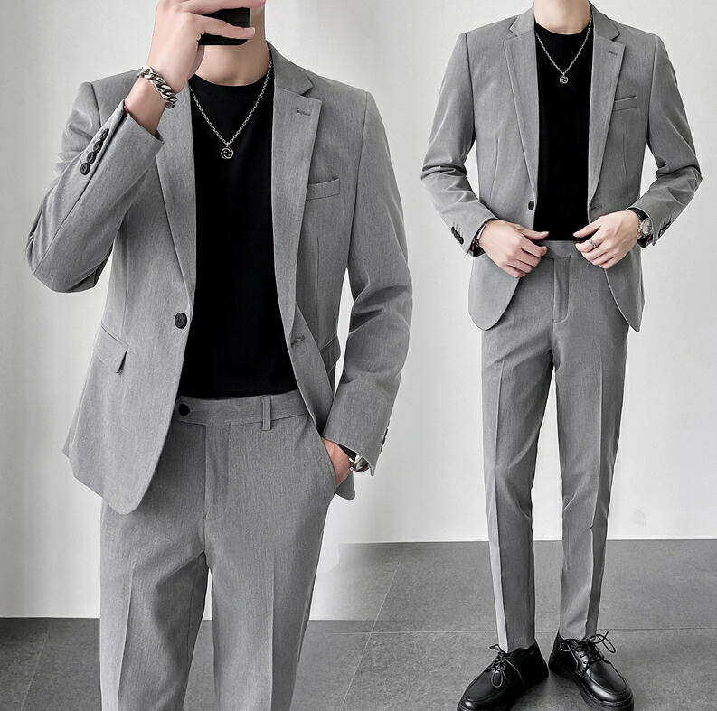 即納可能【高品質】メンズスーツ 一つボダンスーツ 5色 2点セット韓国風 無地柄 簡潔 格好いい 男性用 ビジネス セレモニースーツ フォーマル スリム パーティー サラリーマン 結婚式 卒業式 高品 即納可能【高品質】メンズスーツ 一つボダンスーツ 5色 2点セット韓国風 無地柄 簡潔 格好いい 男性用 ビジネス セレモニースーツ フォーマル スリム パーティー サラリーマン 結婚式 卒業式 高品