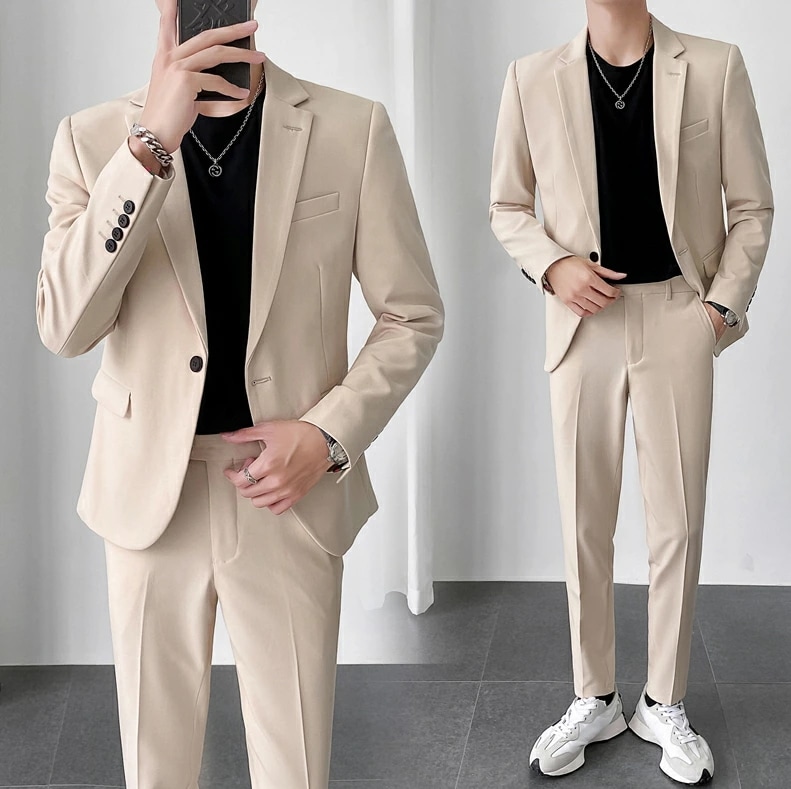 即納可能【高品質】メンズスーツ 一つボダンスーツ 5色 2点セット韓国風 無地柄 簡潔 格好いい 男性用 ビジネス セレモニースーツ フォーマル スリム パーティー サラリーマン 結婚式 卒業式 高品 即納可能【高品質】メンズスーツ 一つボダンスーツ 5色 2点セット韓国風 無地柄 簡潔 格好いい 男性用 ビジネス セレモニースーツ フォーマル スリム パーティー サラリーマン 結婚式 卒業式 高品