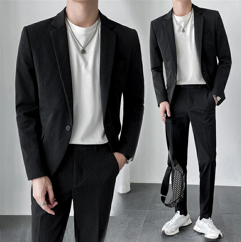即納可能【高品質】メンズスーツ 一つボダンスーツ 5色 2点セット韓国風 無地柄 簡潔 格好いい 男性用 ビジネス セレモニースーツ フォーマル スリム パーティー サラリーマン 結婚式 卒業式 高品 即納可能【高品質】メンズスーツ 一つボダンスーツ 5色 2点セット韓国風 無地柄 簡潔 格好いい 男性用 ビジネス セレモニースーツ フォーマル スリム パーティー サラリーマン 結婚式 卒業式 高品