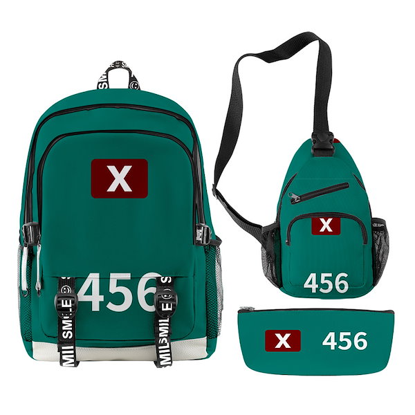 イカゲーム リュック バッグ Qoo10] イカゲーム ランドセル リュック ペンケ