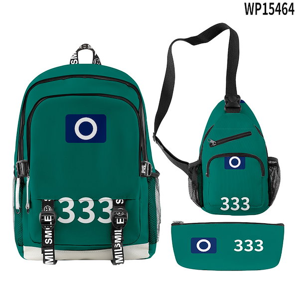 【当選品】イカゲーム リュックサック 新品未使用 イカゲーム Squid Game 3点セット バックパック グッズ リュック