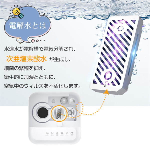 ハイブリッド加湿器 加熱式 ポンプ式 高性能加湿 Qoo10] 加湿器 H840 ポンプ式 ハイブリッド