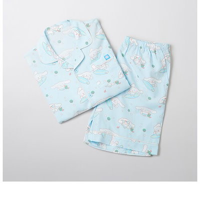 SPAO 公式 サンリオ 半袖 パジャマ(LIGHT BLUE) シナモロール Qoo10] スパオ SPAO公式 サンリオ シナモロール 半 : 下着