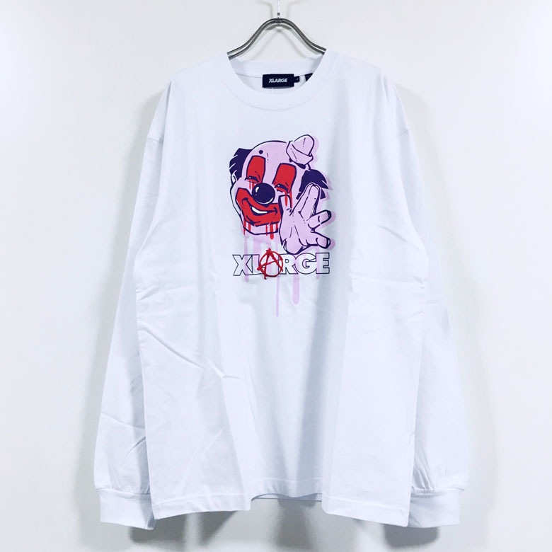XLARGE エクストララージ MAD PIERROT 長袖 Tシャツ メンズ 送料無料