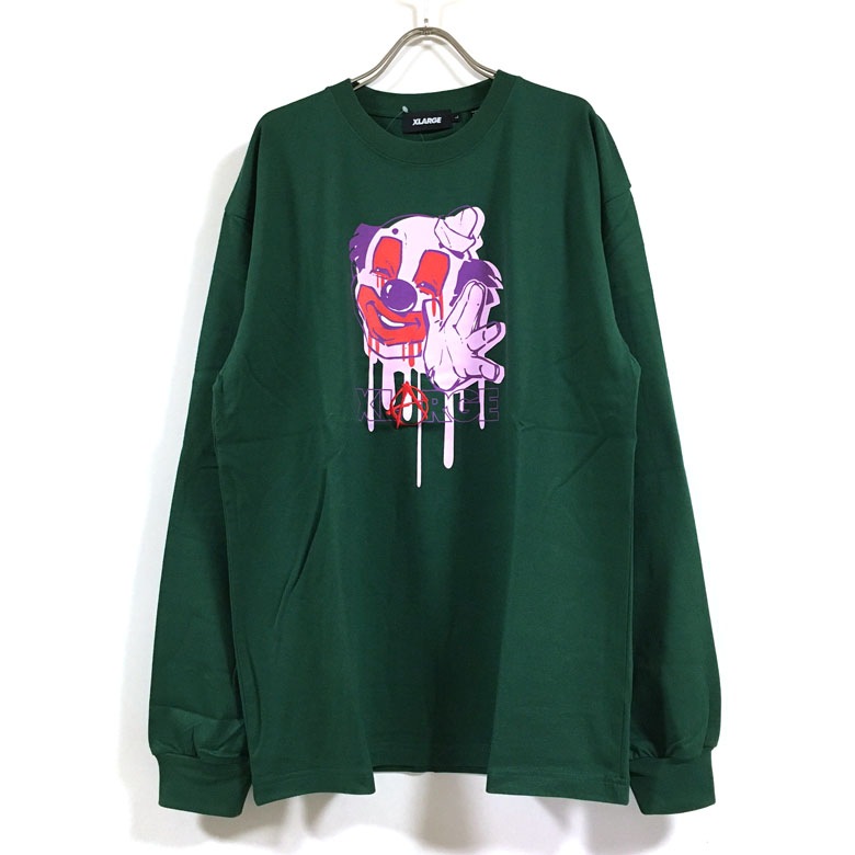 XLARGE エクストララージ MAD PIERROT 長袖 Tシャツ メンズ 送料無料