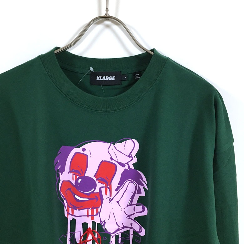 XLARGE エクストララージ MAD PIERROT 長袖 Tシャツ メンズ 送料無料